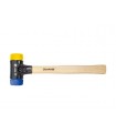 Wiha kunststof hamer safety zacht/middelhard met hickorysteel, rond-slagkop (26653) 30 mm