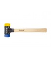 Wiha kunststof hamer safety zacht/middelhard met hickorysteel, rond-slagkop (26654) 40 mm