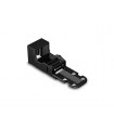 Wago Bevestigingsadapter - voor 2-draadsklemmen - serie 221 - 4 mm² - met klikvoetje voor horizontale montage - zwart