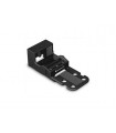 Wago Bevestigingsadapter - voor 3-draadsklemmen - serie 221 - 4 mm² - met klikvoetje voor verticale montage - zwart