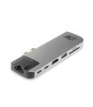 ACT USB-C Thunderbolt 3™ naar HDMI 4K-Adapter met Gigabit Ethernet, USB Hub, Kaartlezer en Thunderbolt™ Pass-through / PD Pass