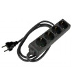 HQ-Power 4-voudige stekkerdoos met krimpkous - 3g2.5 - 5 m - schuko