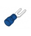 Velleman Blauwe kabelschoen 6.4mm