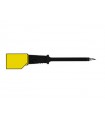 Hirschmann Contact-protected test probe 4mm with slender stainless steel tip / black (prÜf 2s)